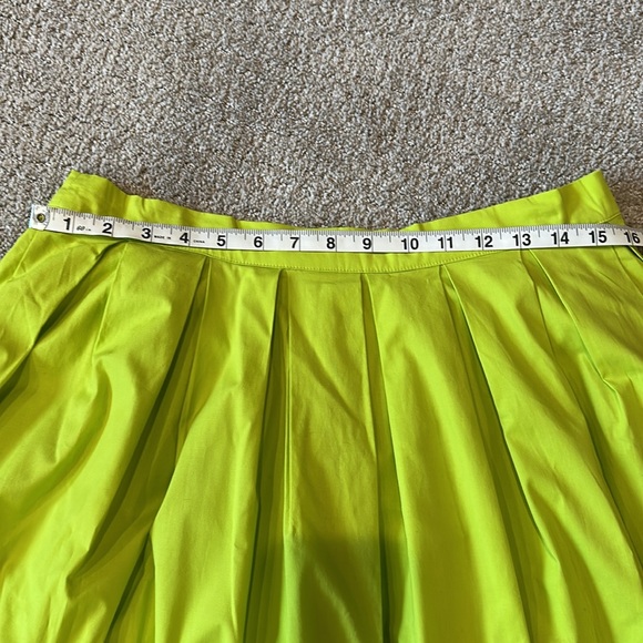 Scoop Lime Green A-Line Skirt - Picture 5 of 7